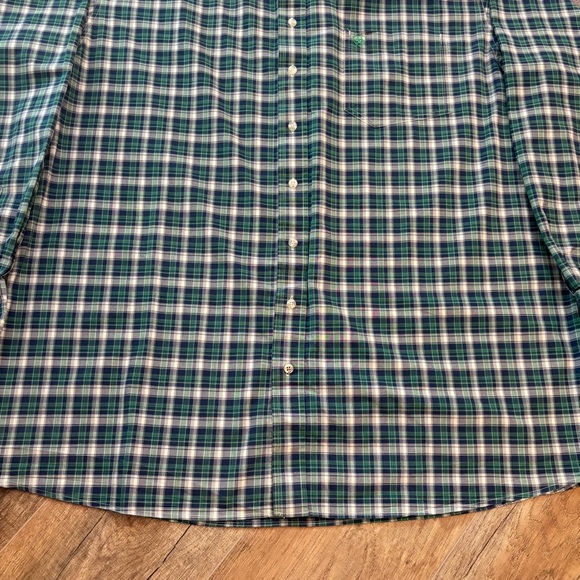 Ariat Pro Series Men's Size XXL Tall Casual Plaid Shirt in Blue and Green - Picture 4 of 13